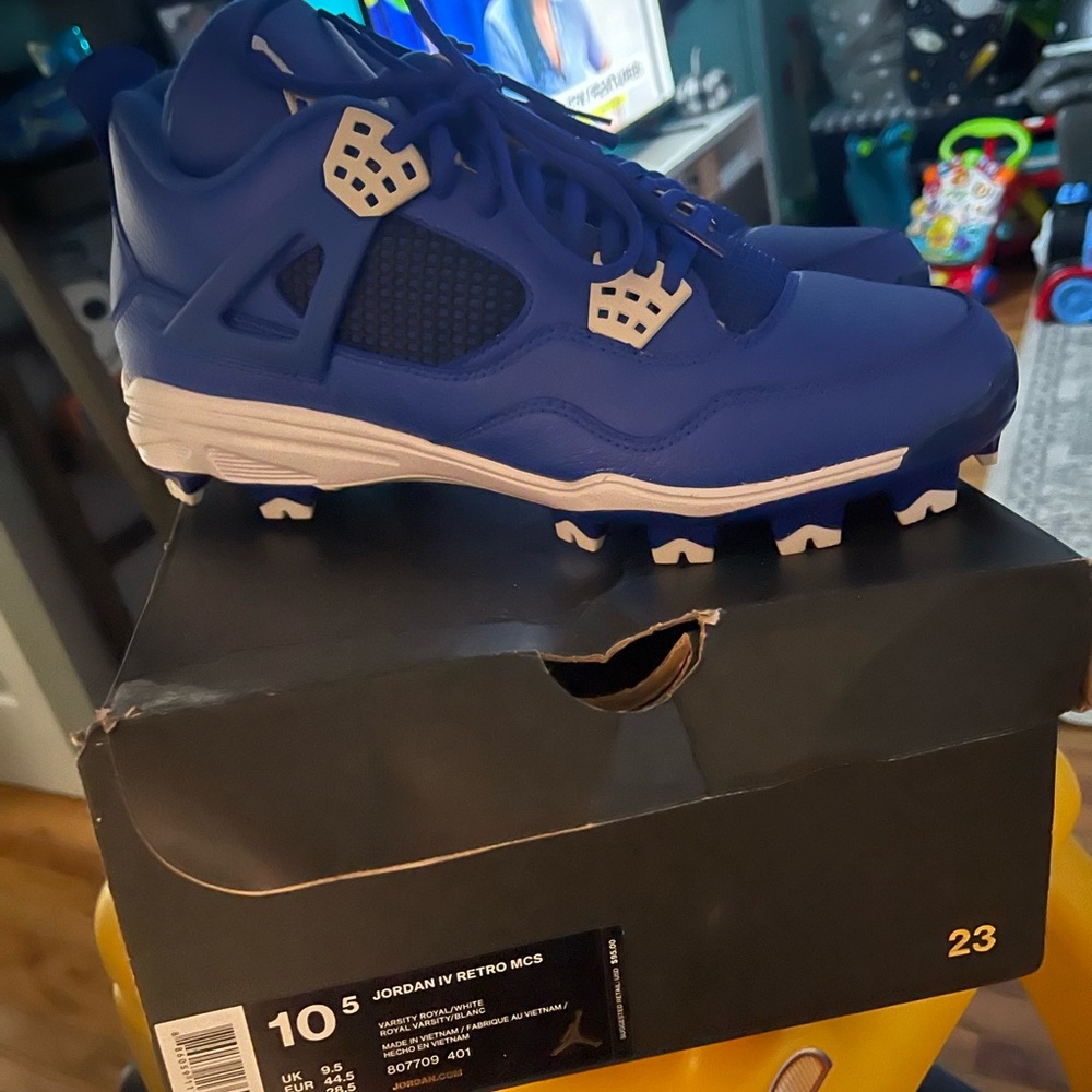 Royal Blue Jordan baseball cleats